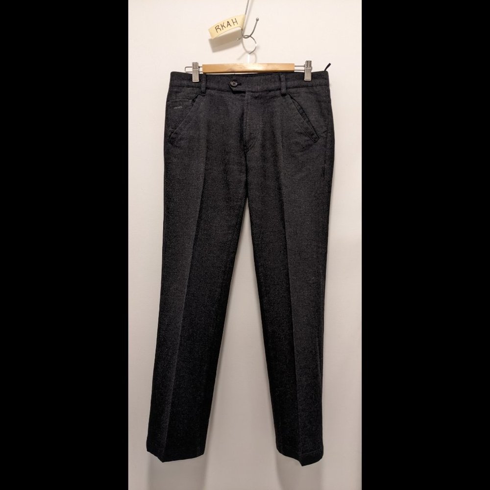 Gray Wool Uniform Trousers — Prada